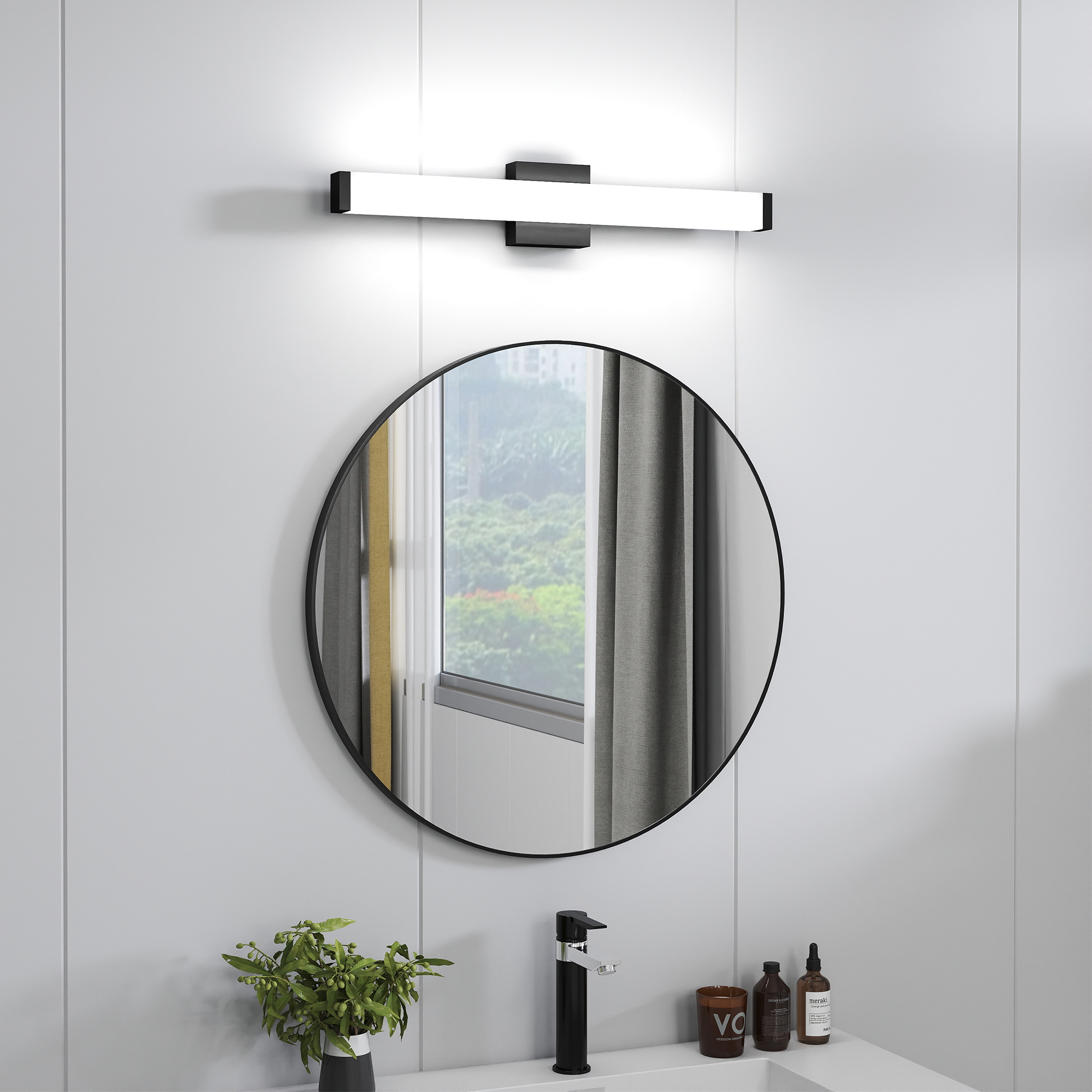 Luminaire salle de bain 25po LED 14W blanc froid 6000K