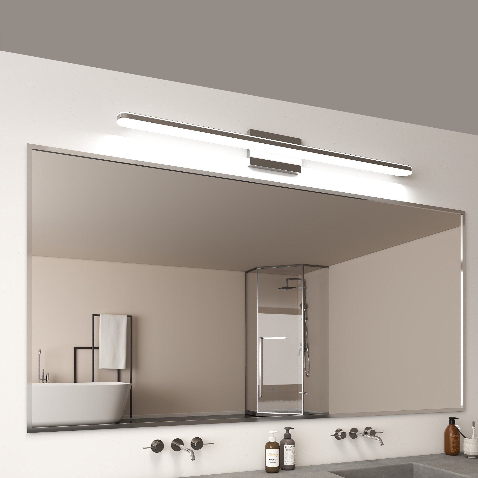 Applique vanité LED 39po 24W chrome blanc jour