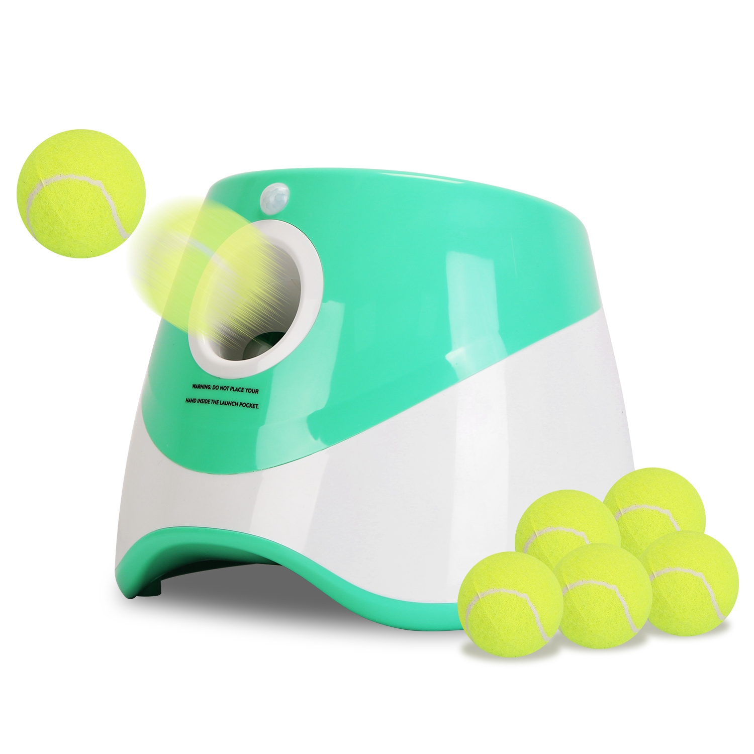 Lanceur balles automatique chien 6 balles tennis ajustable