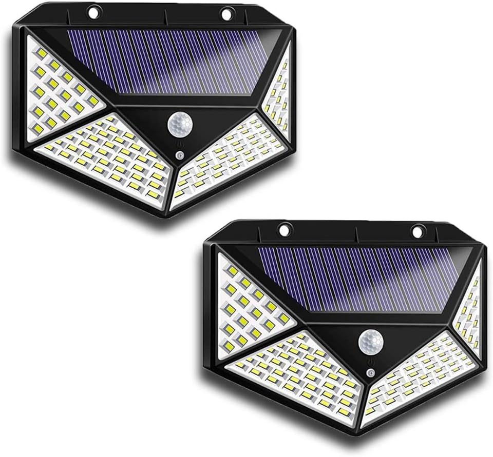 Aolyty Lumières solaires détecteur mouvement IP65 2-Pack