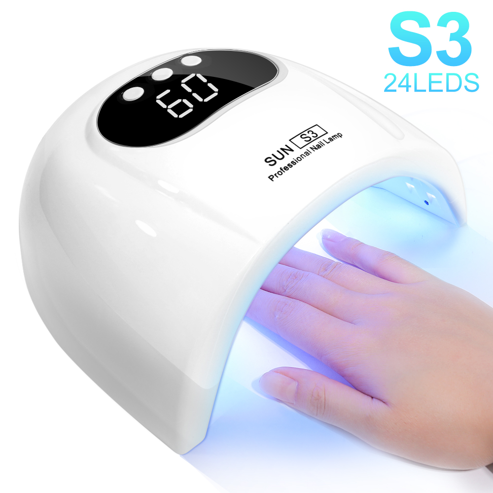 Lampe UV LED ongles capteur intelligent écran LCD 3 minuteurs