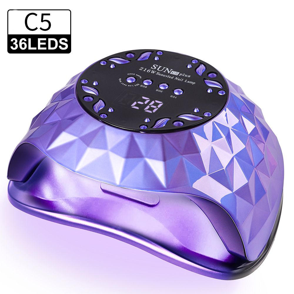 Lampe ongles sèchoir gel tous vernis 4 minuteurs base amovible