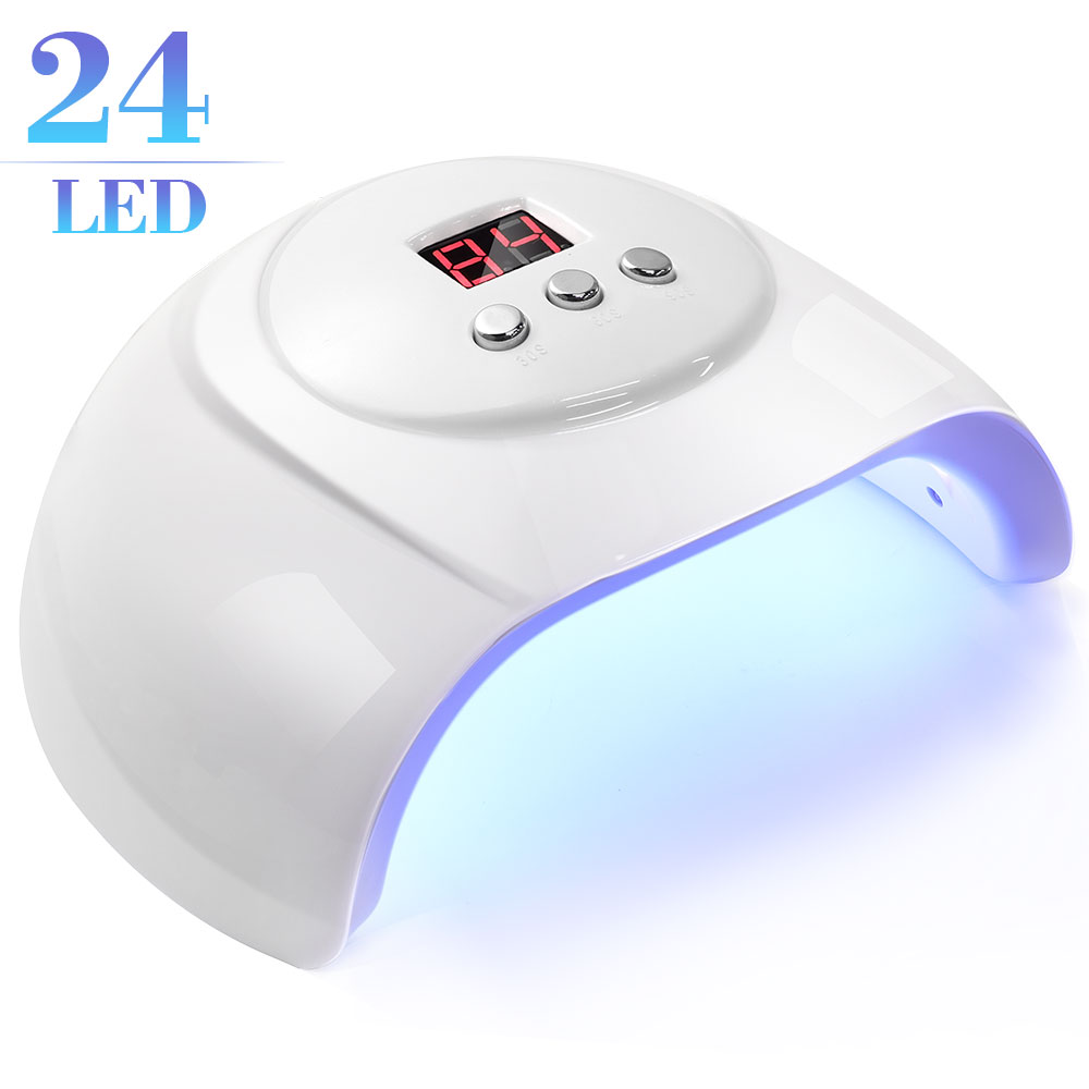 Lampe UV LED ongles professionnel, sèche gel, 3 minuteurs blanc