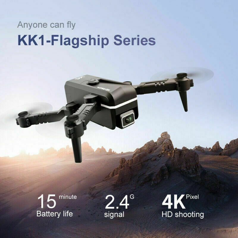 Drone Quadricoptère 4K Dual Caméra KK1 2 Batteries