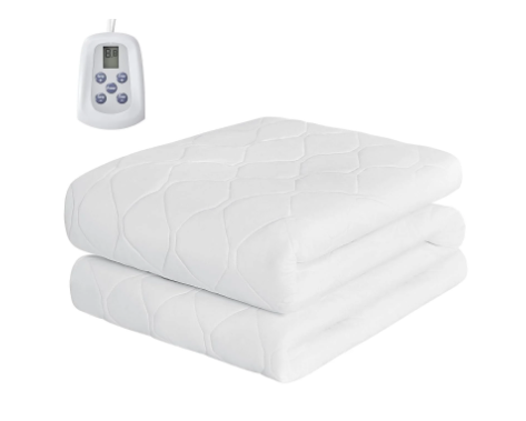 Matelas chauffant King 80x78po, contrôle dual, 12 réglages