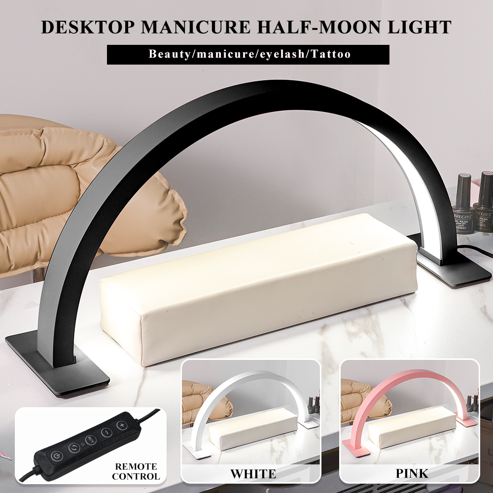Lampe demi-lune LED 17 po 3 températures atténuation