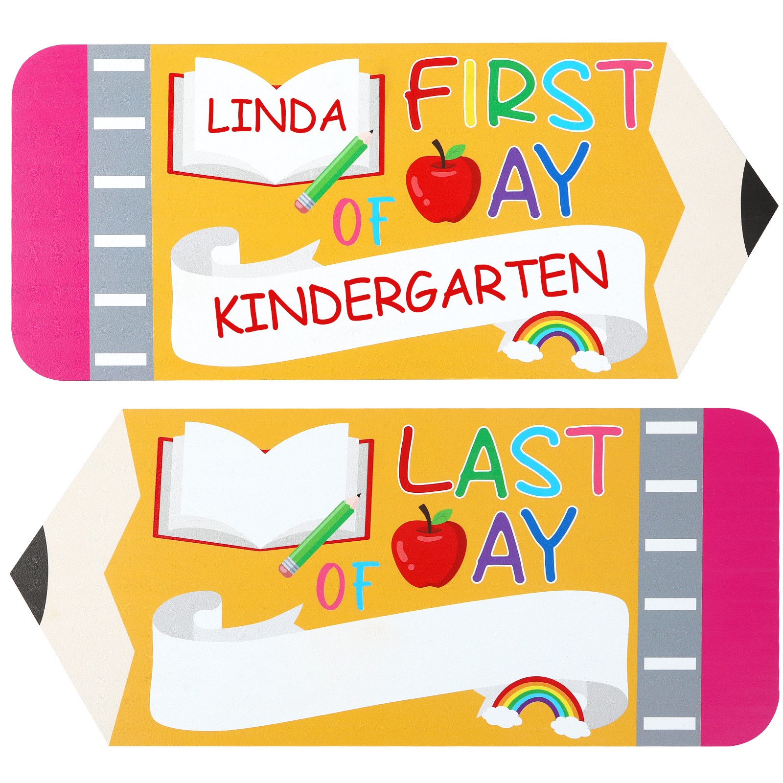 Ardoise premier et dernier jour école