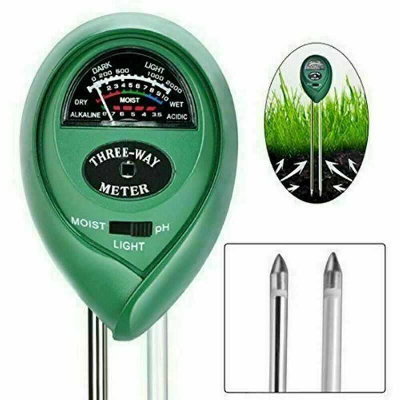 Testeur pH 3 en 1 sol eau lumière jardin plante