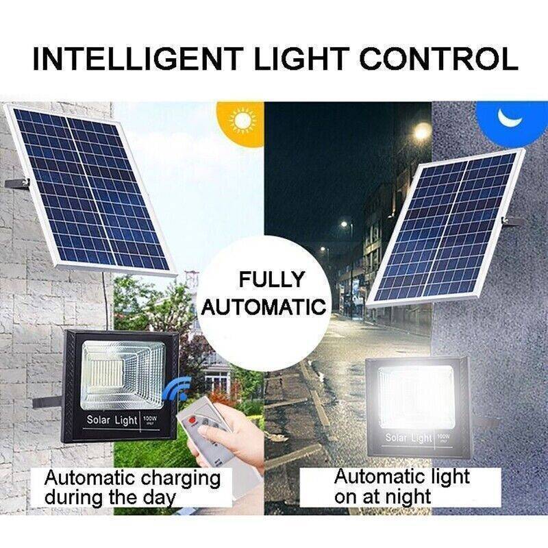 Lampadaire solaire 3200 pi² crépuscule à l'aube