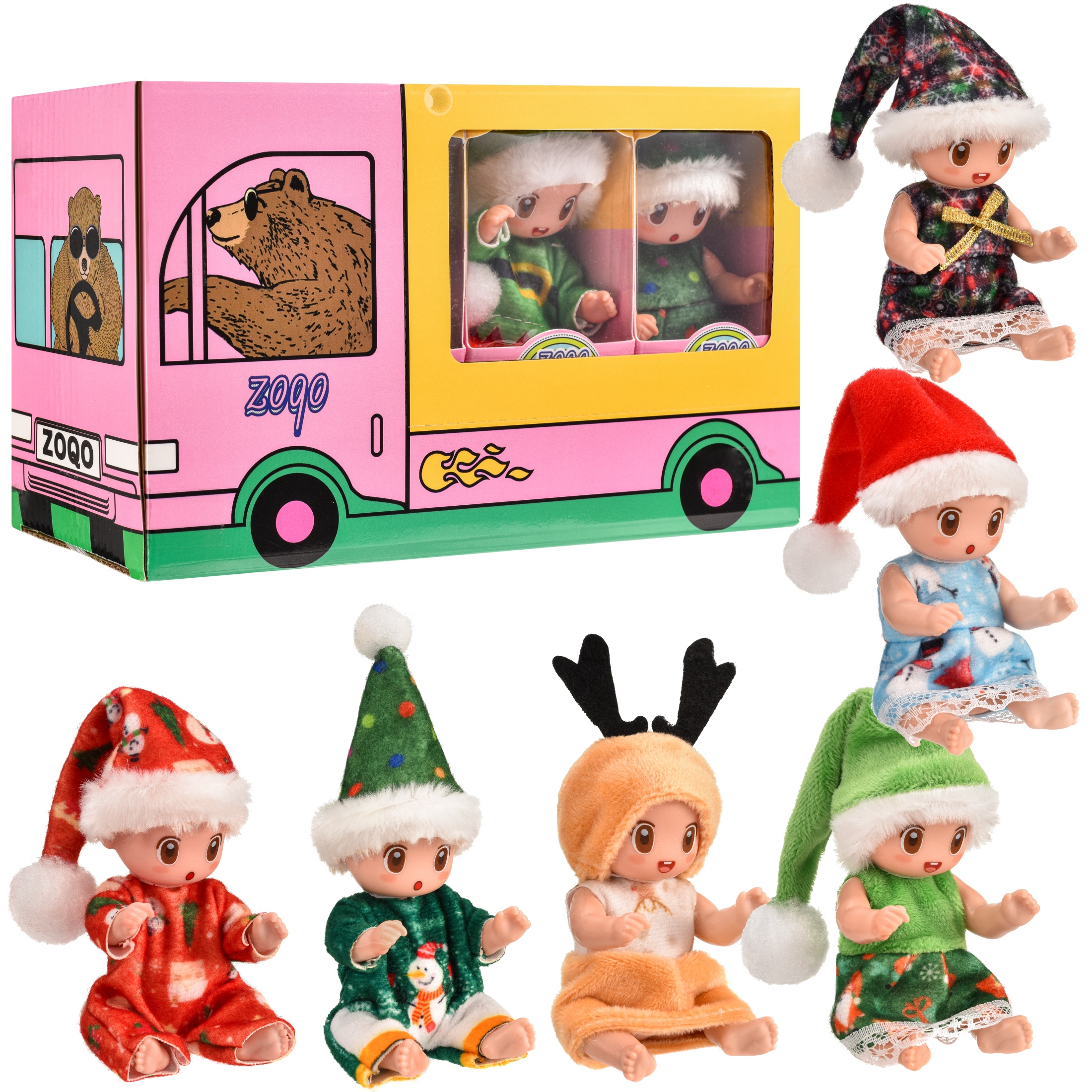 Mini poupées Reborn 6 pcs lavables