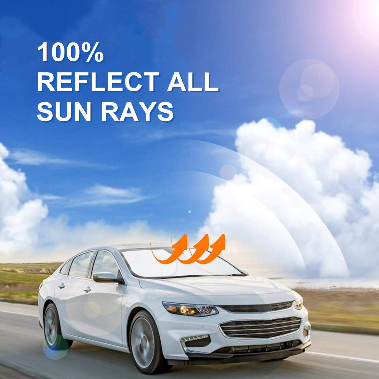 Pare-soleil avant Chevy Malibu 16-25