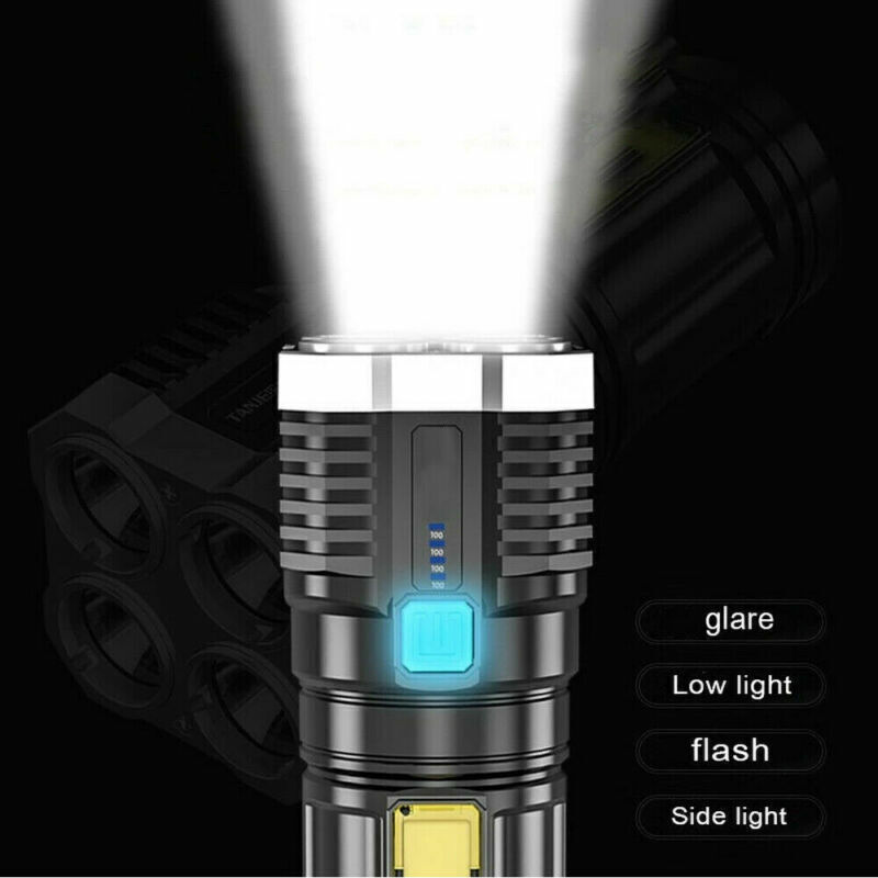 Lampe tactique LED USB rechargeable - Camping