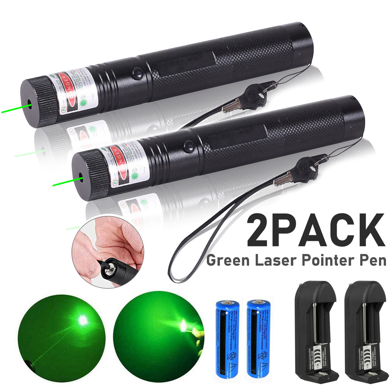 Pointeur laser vert 9900 milles 532nm USB rechargeable