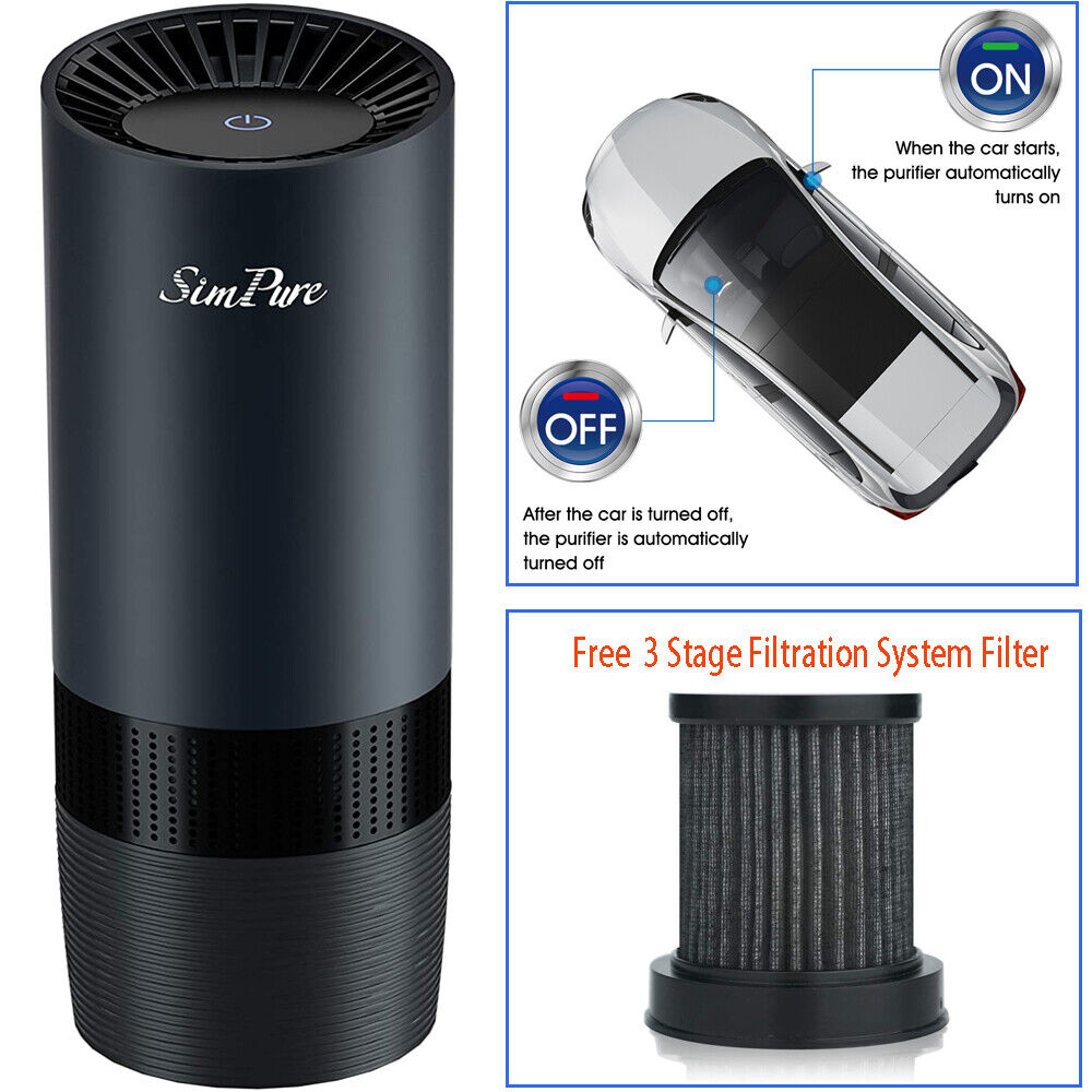 Purificateur air auto HEPA filtre odeur poussière allergies
