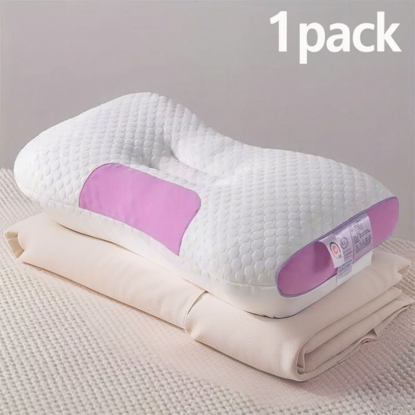 Oreiller massage coton tricot 3D YBZ 1pc