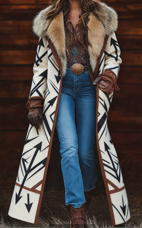Manteau laine grand format femme manches longues