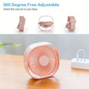 Ventilateur bureau rechargeable silencieux portable