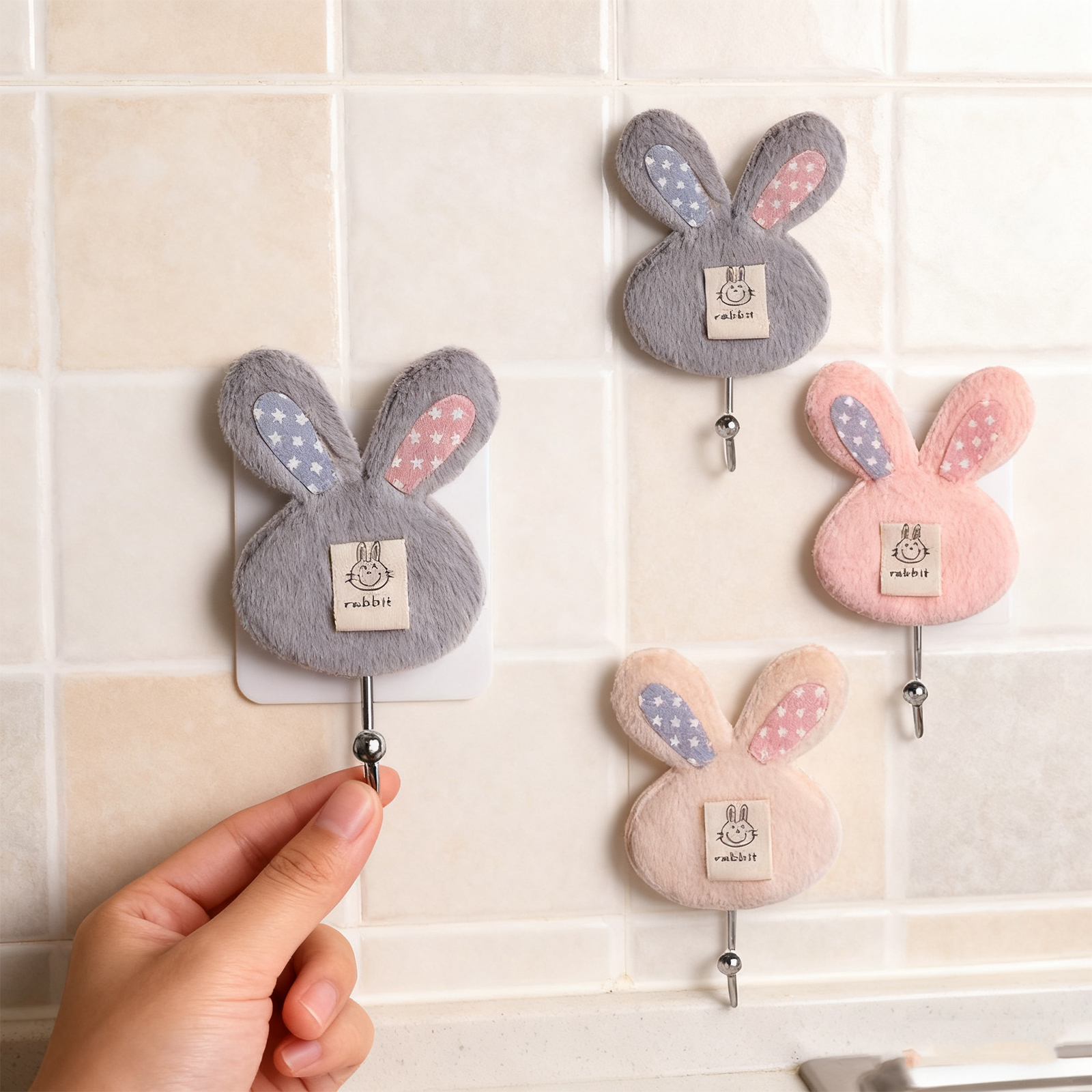 Crochet ventouse lapin - Assortis