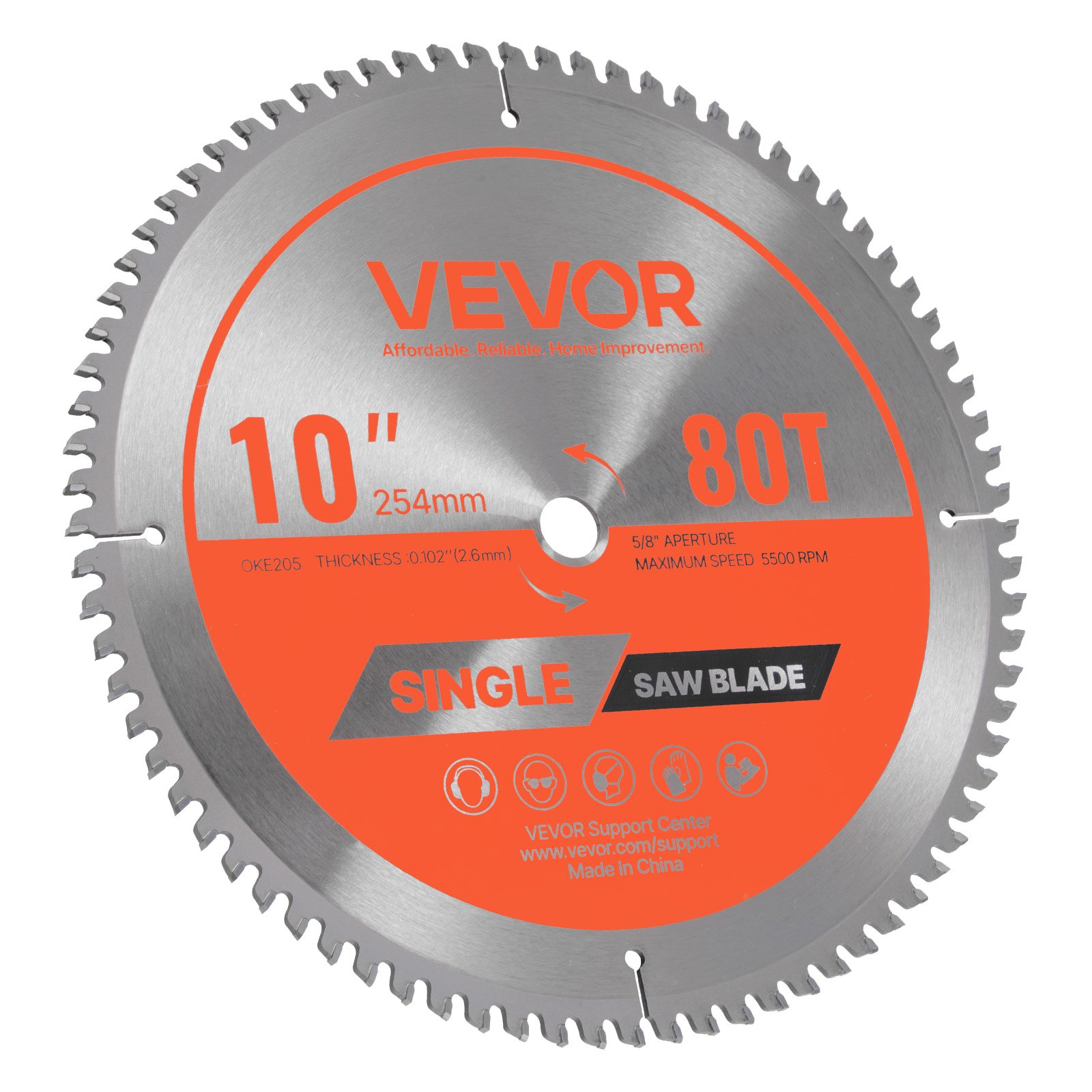 Lame scie circulaire alu 10po 80 dents