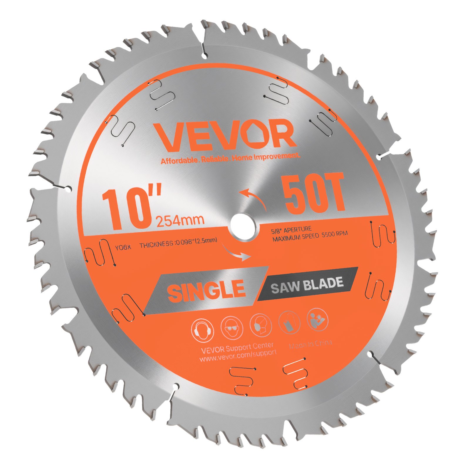 Lame scie circulaire bois 10po 50 dents coupe