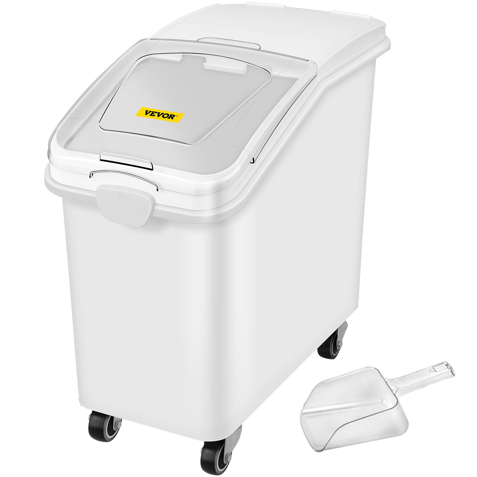 Bac rangement ingrédients 27gal 500 tasses blanc