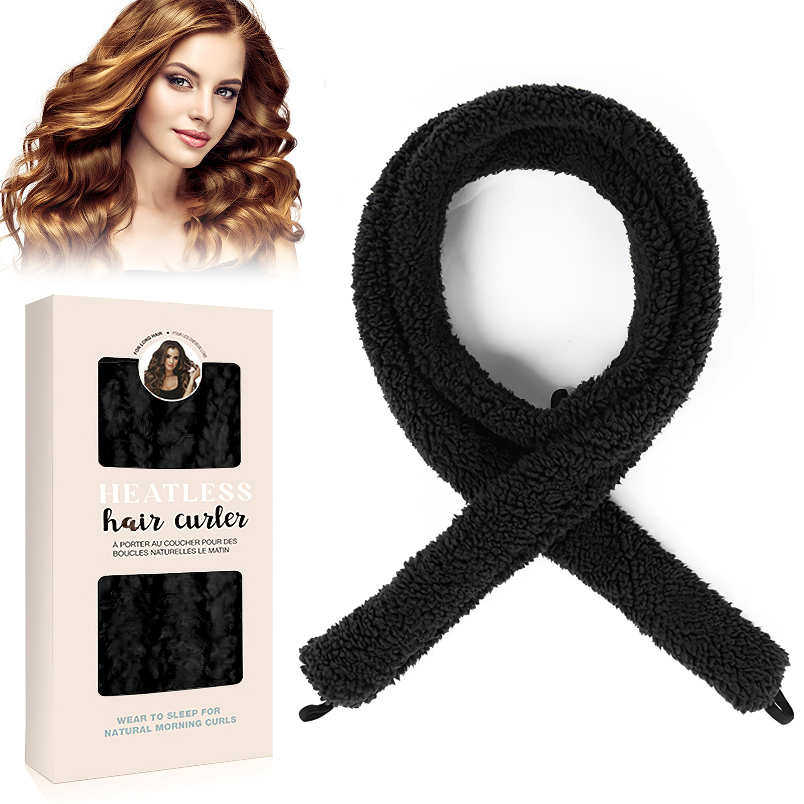 Boucleuse sans chaleur satin sommeil cheveux