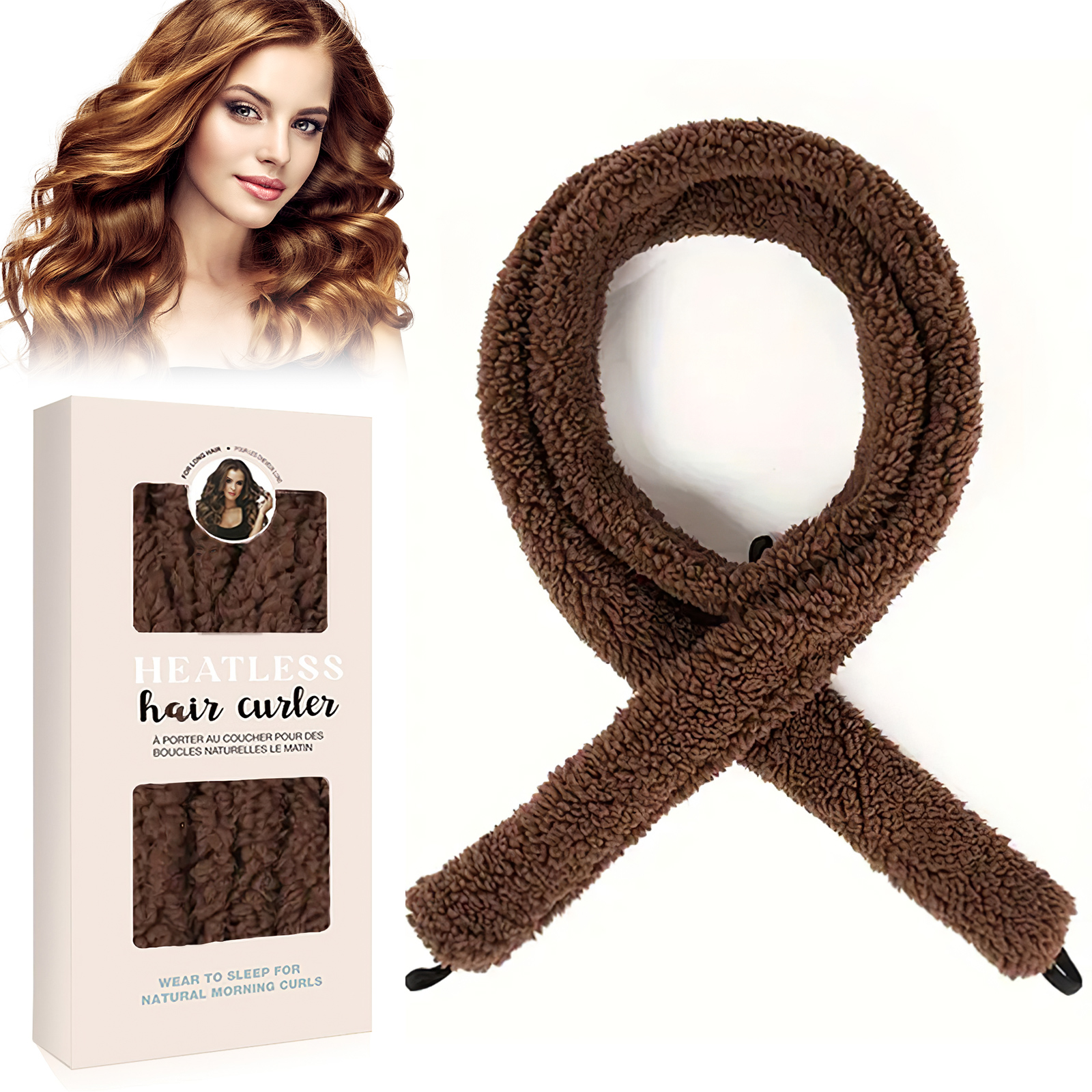 Boucleuse sans chaleur satin sommeil cheveux