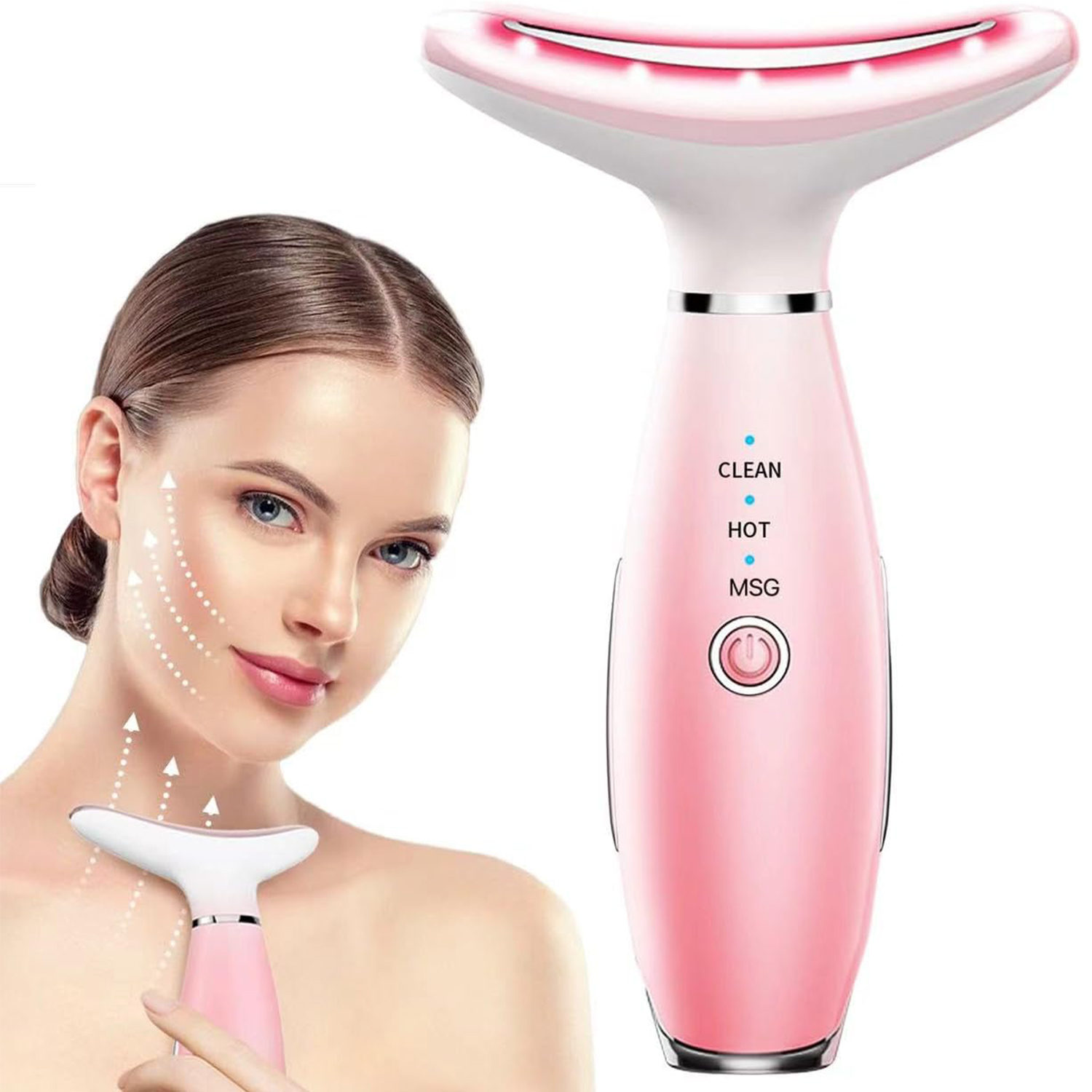 Masseur cou visage 3-en-1 vibrant thermique sculptant