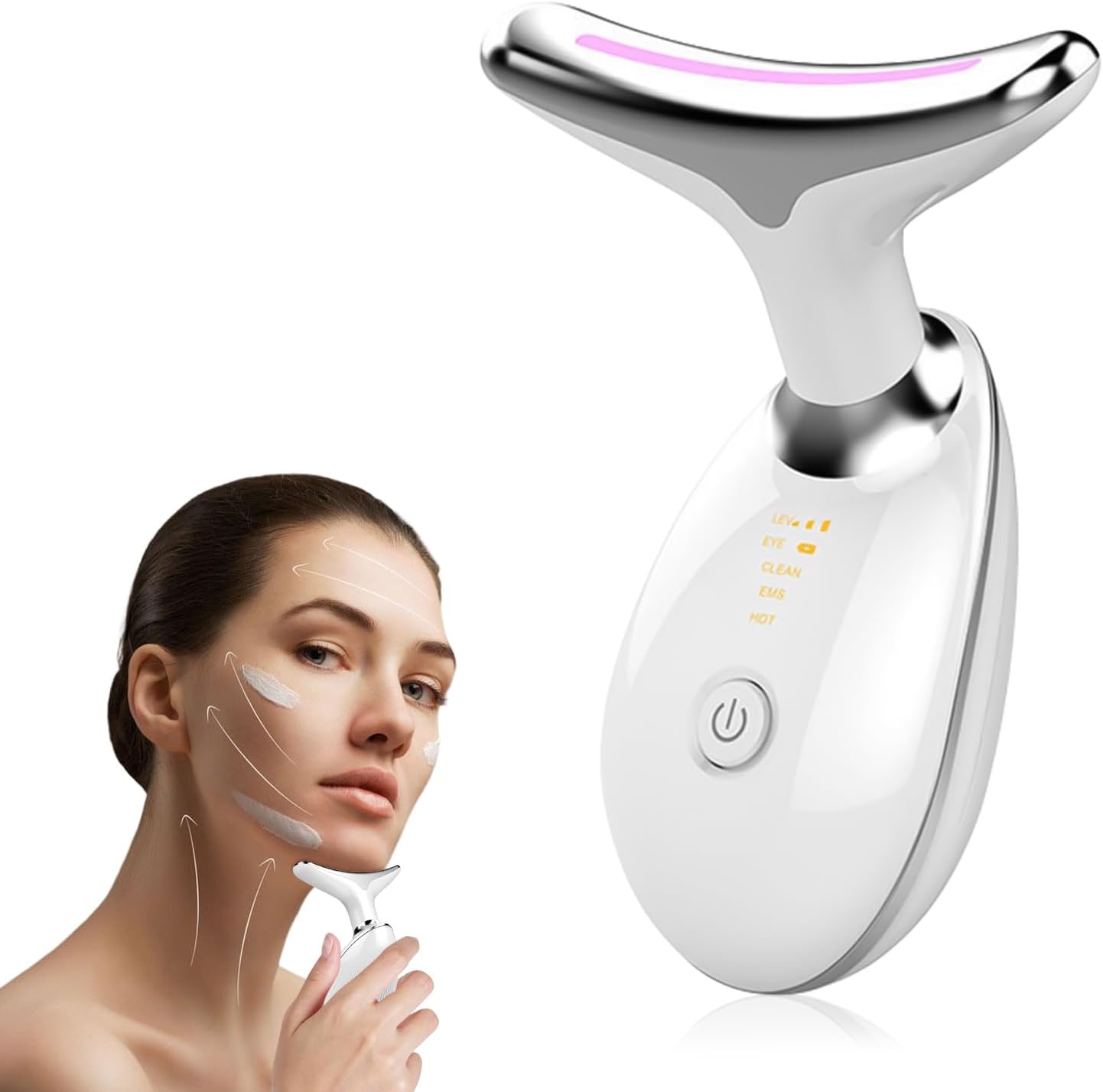 Masseur cou visage sculptant 3 modes couleur vibration menton
