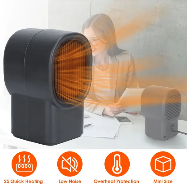Chauffage électrique portable 400W - Bureau mini