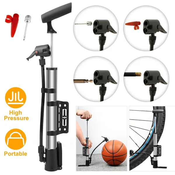 Mini pompe vélo portable inflateur ballon M107