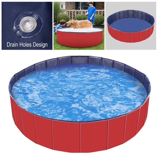 Piscine animal pliable PVC baignade chien enfants