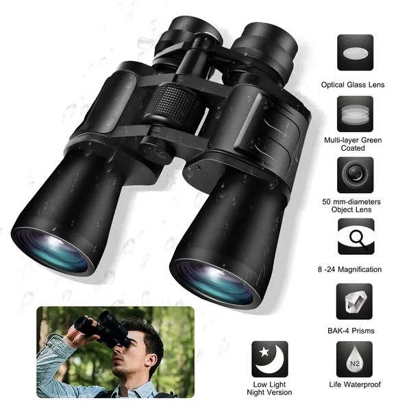 Jumelles zoom vision nocturne FMC chasse observation