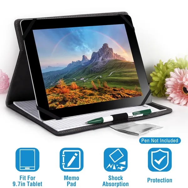 Étui organisateur protecteur tablette 9,7po affaires