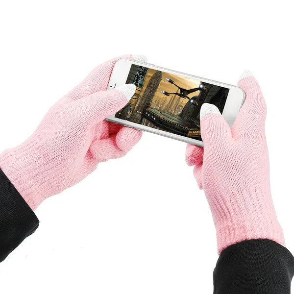 Gants hiver tricot tactile imperméable cyclisme