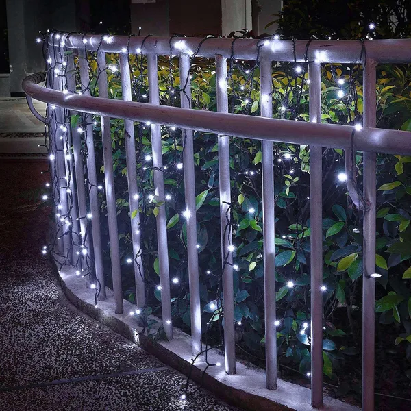 Guirlande solaire 12M 100DEL 8 modes multicolore étanche