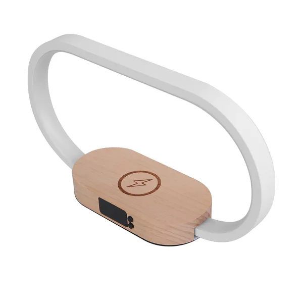 5 Core Lampe chevet tactile horloge recharge sans fil