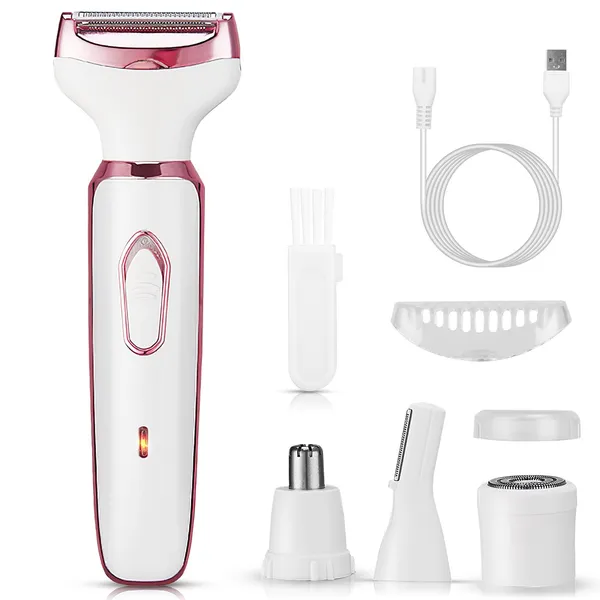 Rasoir 4 en 1 femme kit épilation rechargeable
