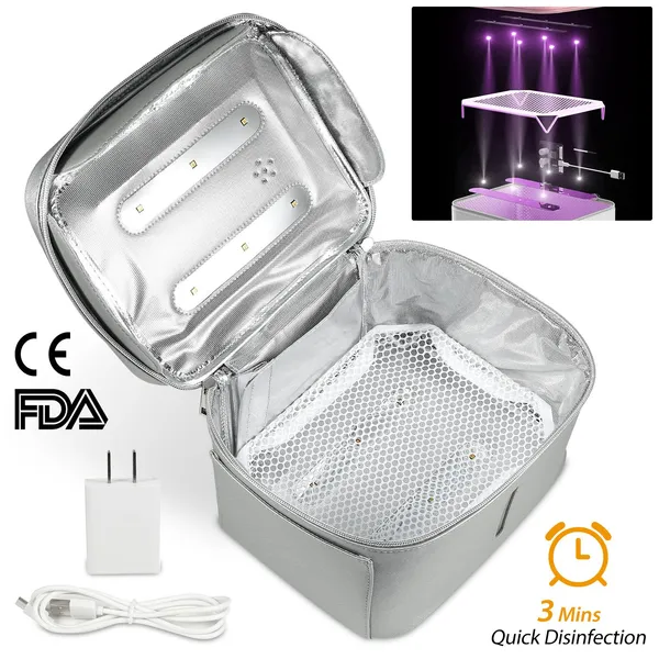 Sac désinfection UV portable nettoyeur UV rechargeable voyage