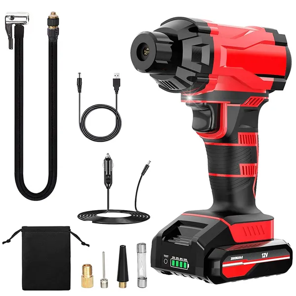 Compresseur air portable 150PSI 6000mAh rechargeable