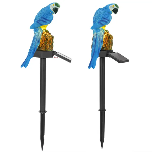 Lampadaire perroquet solaire IP65 DEL étanche paysage