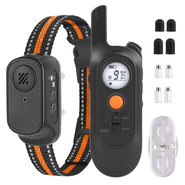 Collier dressage chiens 984FT IP65 rechargeable 3 canaux