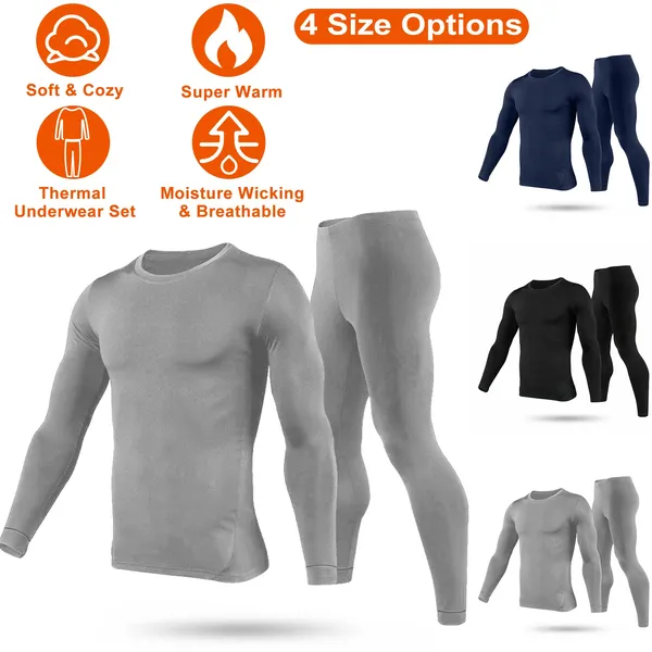 Ensemble sous-vêtement thermique homme hiver