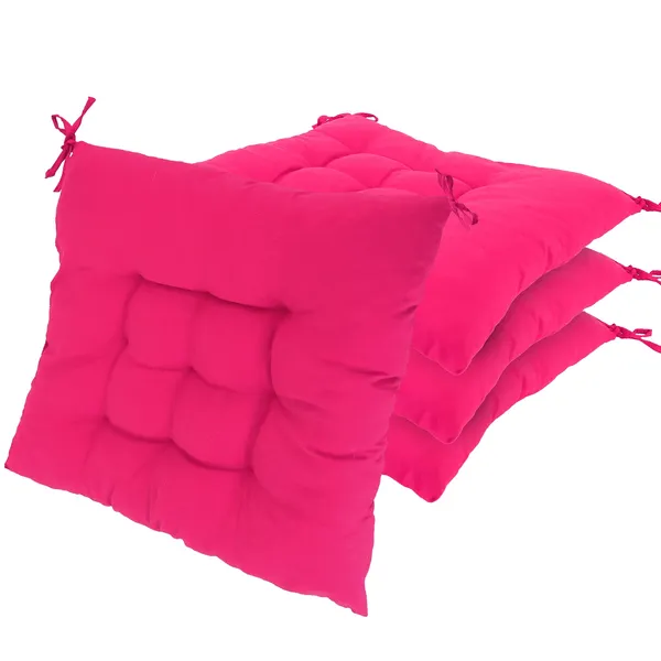 4 coussins chaise 17,72x17,72x2,37 po - à attacher