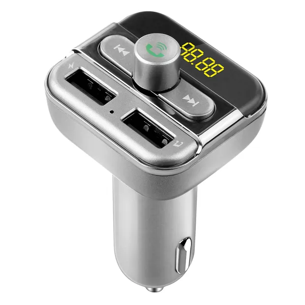 Transmetteur FM auto sans fil, charge dual USB