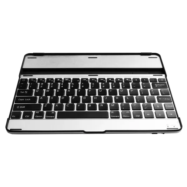 Clavier sans fil alliage aluminium noir/argent avec housse