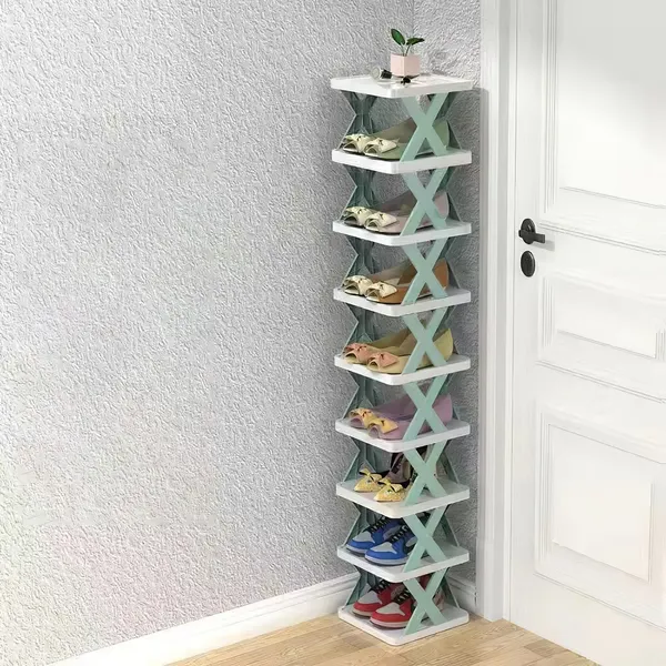 Rangement chaussures 9 étages plastique vertical
