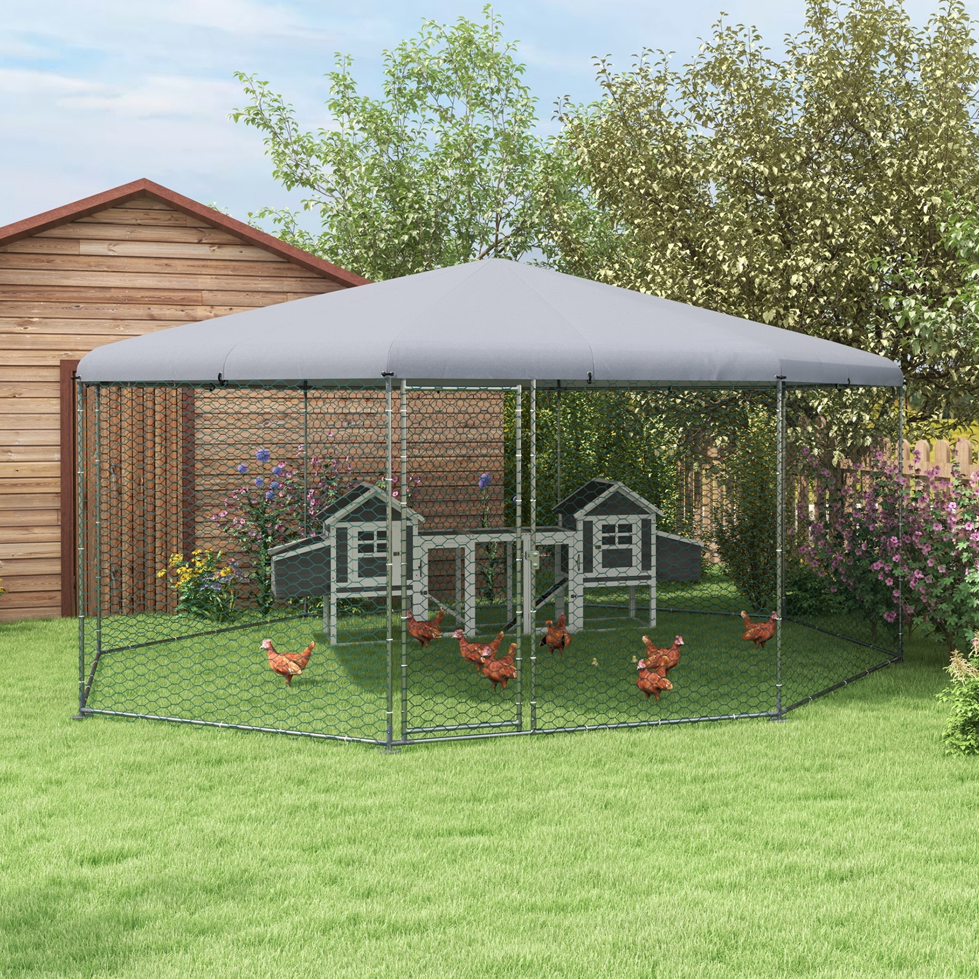 Enclos poulets 5,2m x 4,8m pour 19-25 poulets