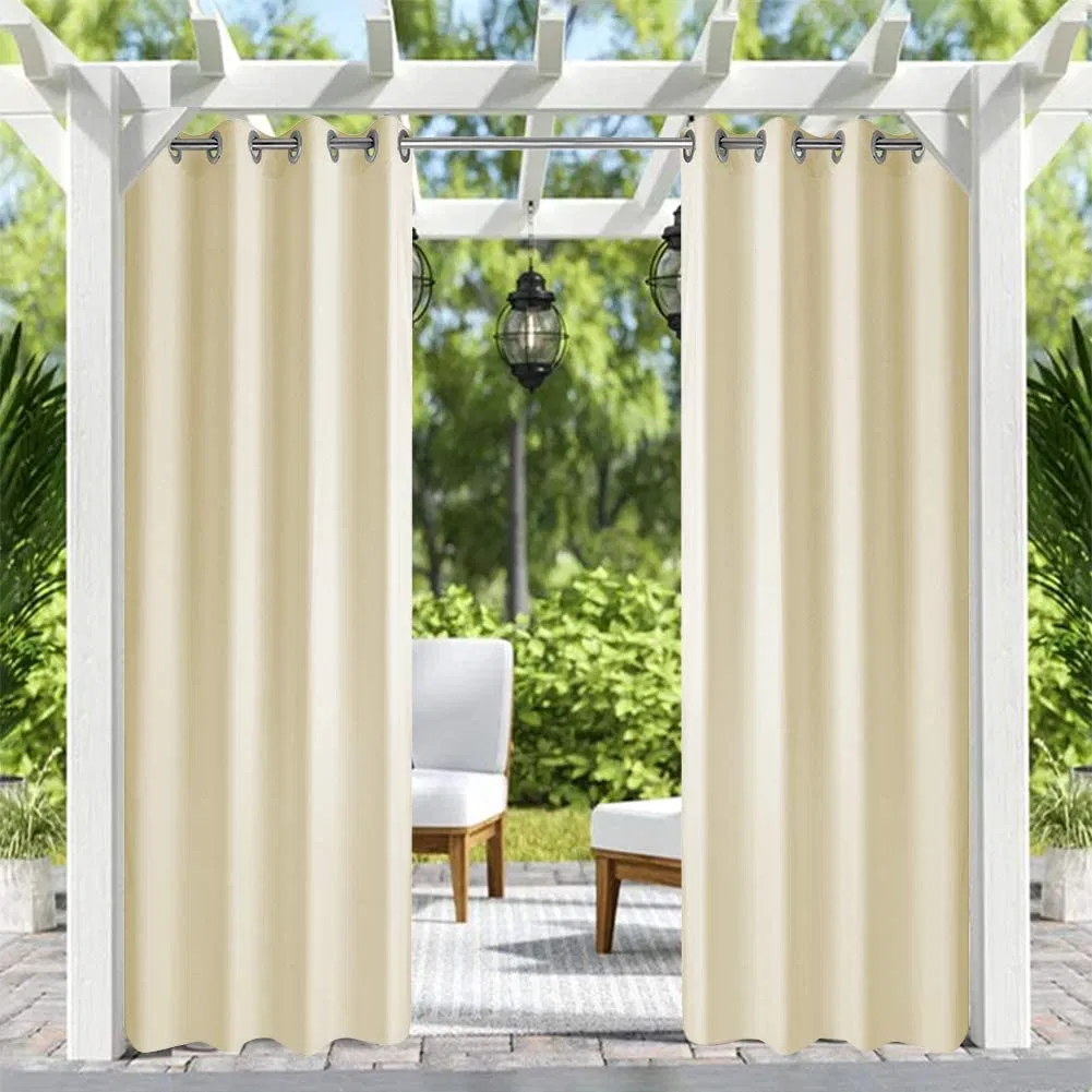 Rideau patio œillets 50x10 po ivoire