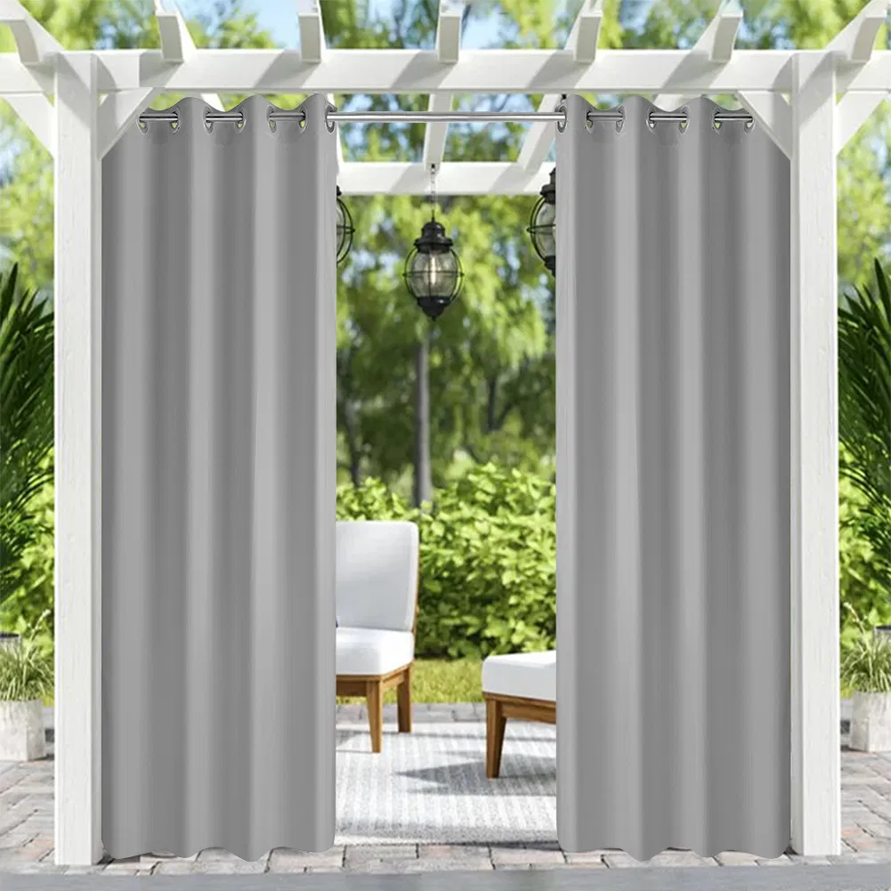 Rideau extérieur imperméable 50x120po gris